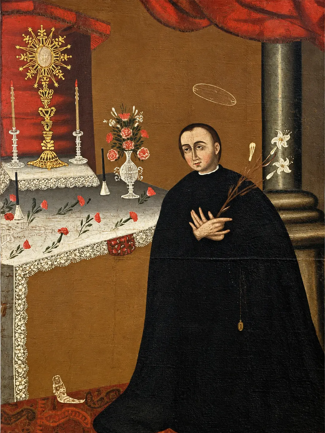 São Luís Gonzaga — Escola Cusquenha, século XVIII