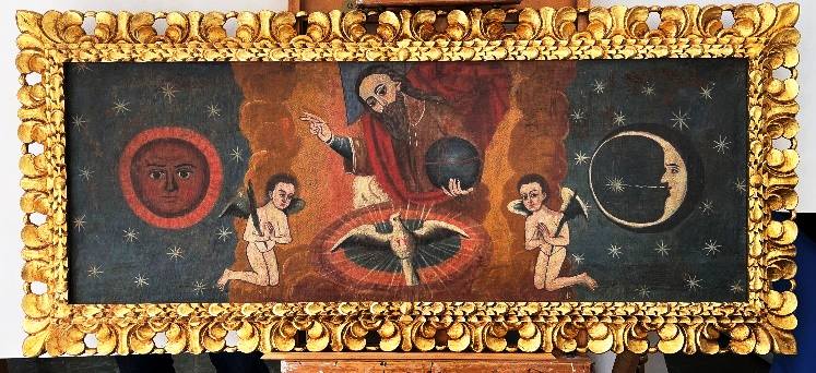 Pai Eterno e Espírito Santo — Escola Cusquenha, século XVIII