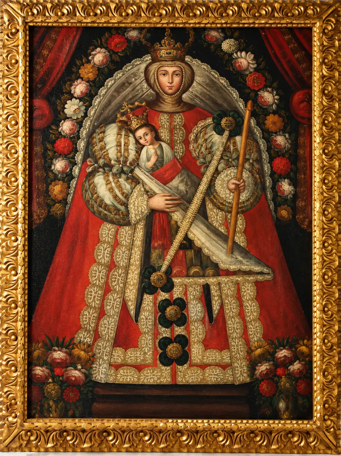 Virgem Maria Soterrânea — Escola Cusquenha, século XVIII