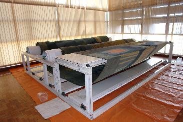 Equipamento fabricado exclusivamente para a restauração da obra