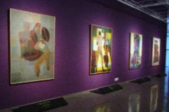 Obras expostas na galeria do Banco Central