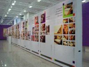 Painéis explicativos da exposição